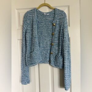 Gap blue cotton cardigan